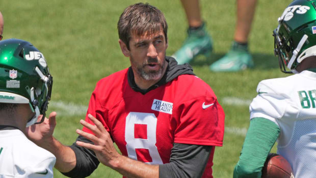 New York Jets quarterback Aaron Rodgers